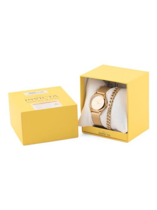 INVICTA Women\'s Angel Stainless Steel Gold Watch And Bracelet Set main image 6